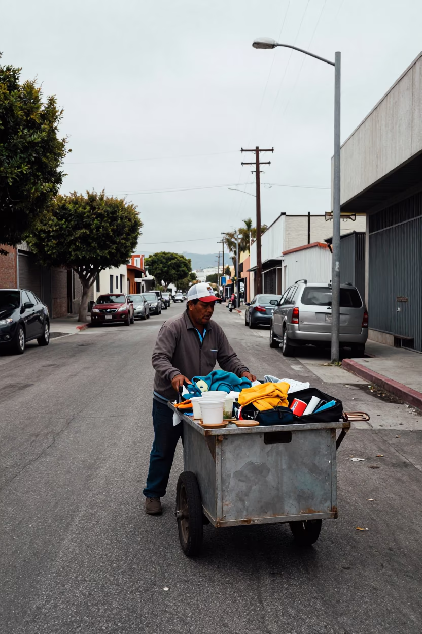 Metal Cart in Los Angeles in in Los Angeles, California, United States
