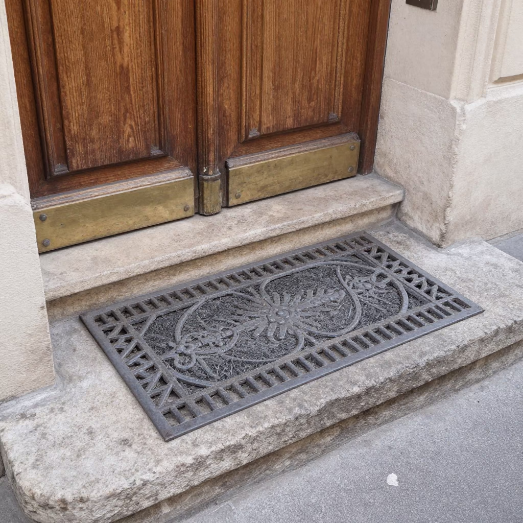 Metal Doormat in Paris in in Paris, France