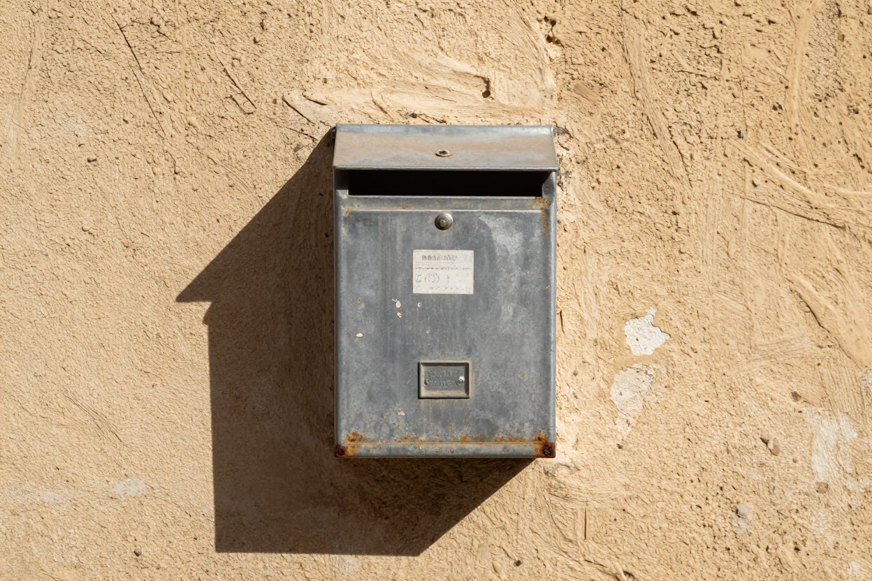 Metal Mailbox in Beirut in in Beirut, Lebanon