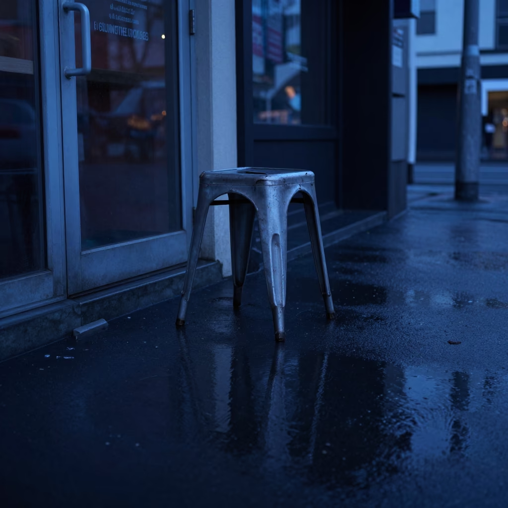 Metal Stool in Christchurch in in Christchurch, New Zealand