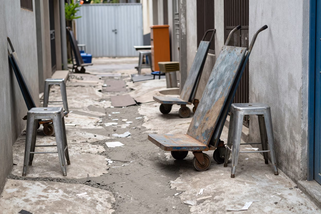 Metal Stool in São Paulo in in São Paulo, Brazil