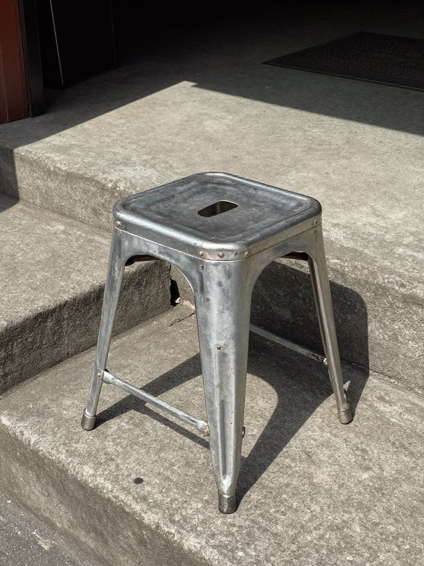 Metal Stool in Taipei in in Taipei, Taiwan