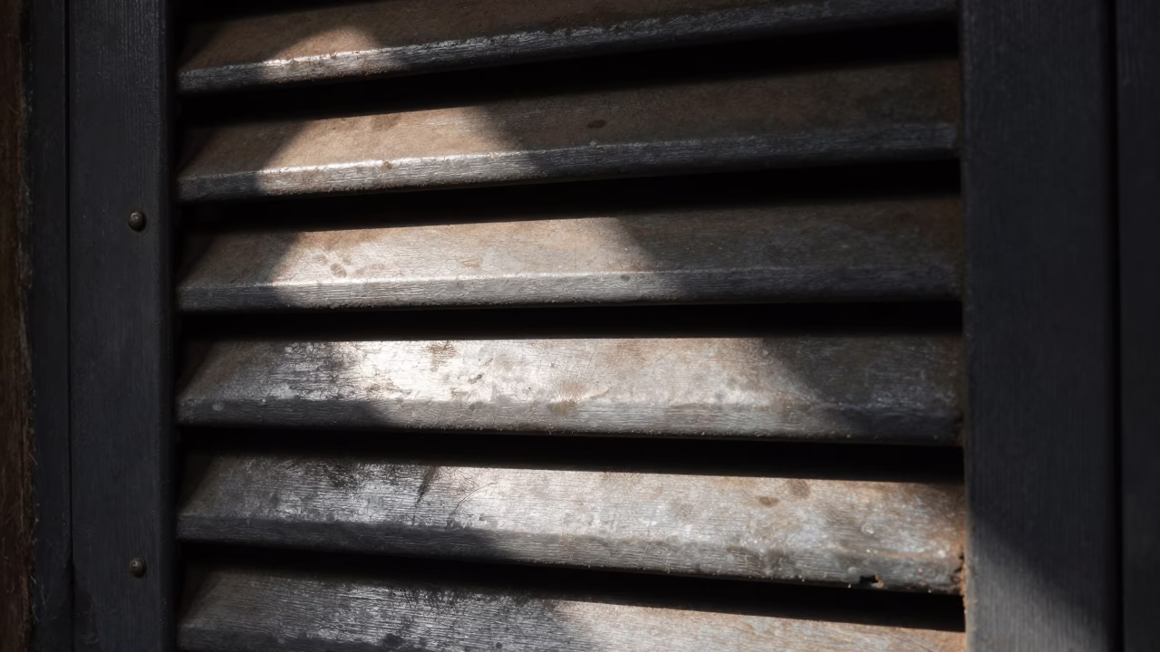 Metal Surfaces in Mumbai at As First Light Reaches The Scene in in Mumbai, India