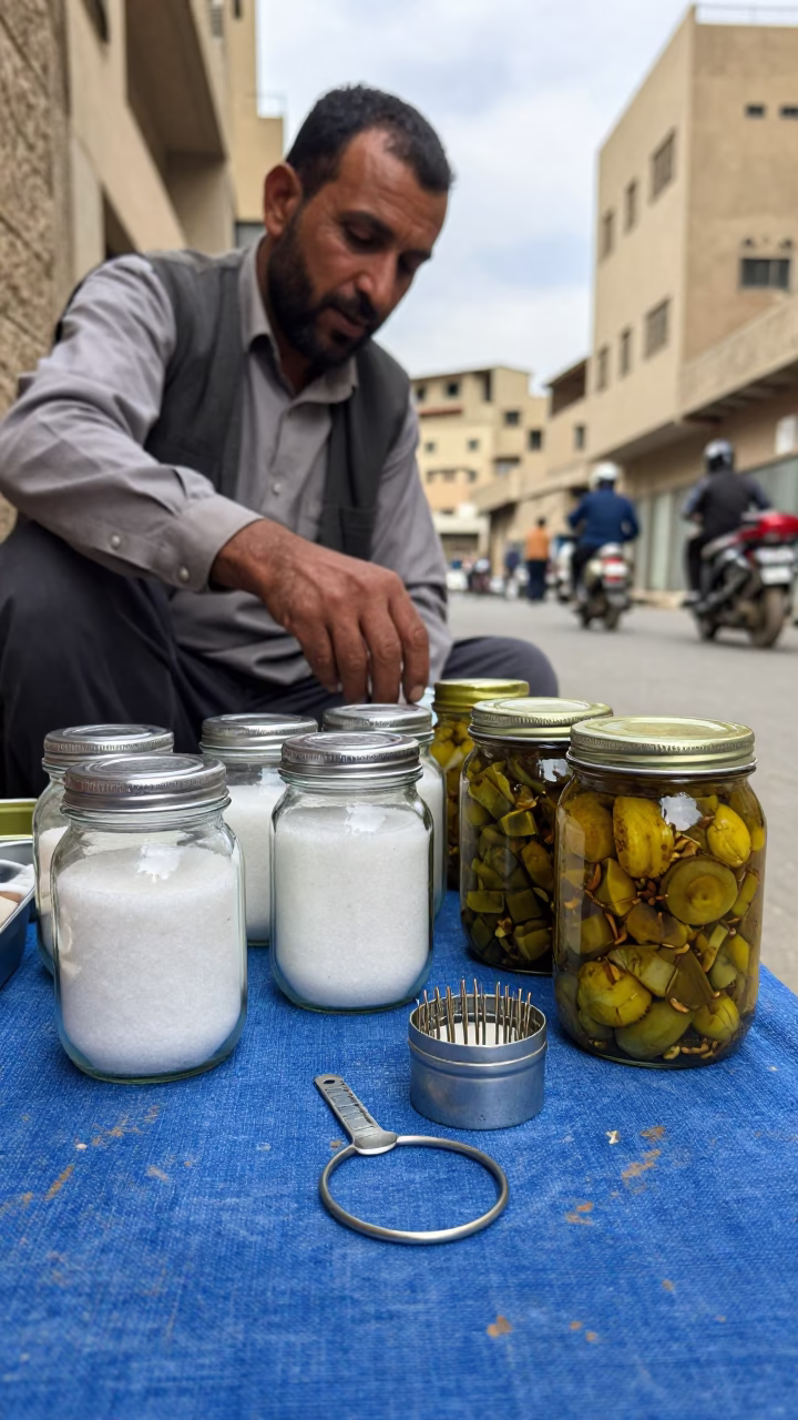 Metal Tins in Cairo at Midday Light in in Cairo, Egypt