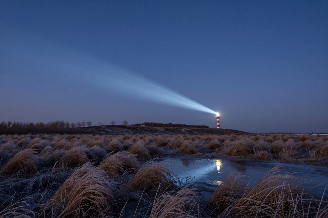 Meteor Fireball Trail Over Zhengzhou Ridgeline in from a frost-hushed ridgeline near Zhengzhou
