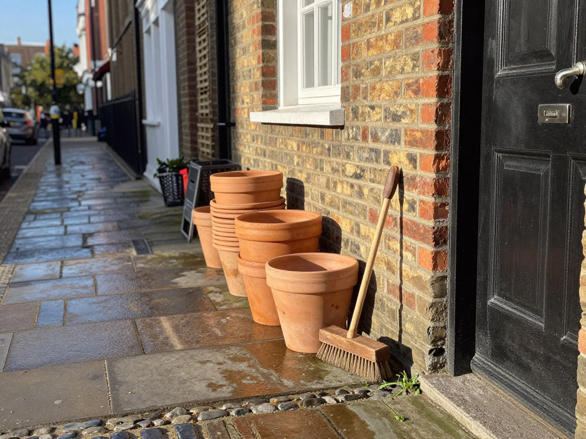 Mews Lane in London in in London, United Kingdom