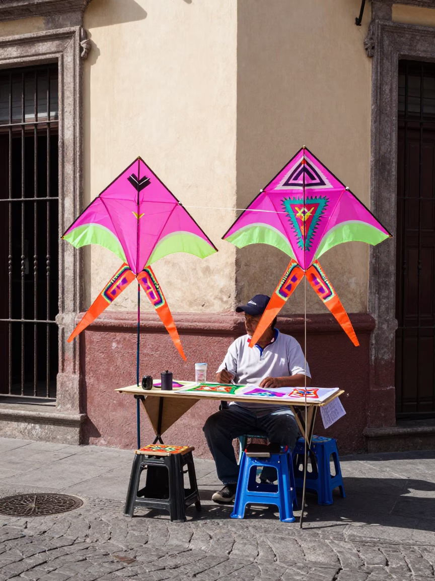 Mexico City Kite Vendor in in Mexico City, Mexico