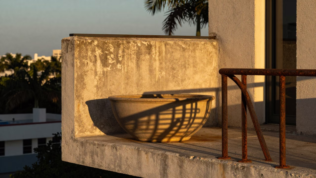 Miami Evening Light at Honeyed Evening Light in in Miami, Florida, United States
