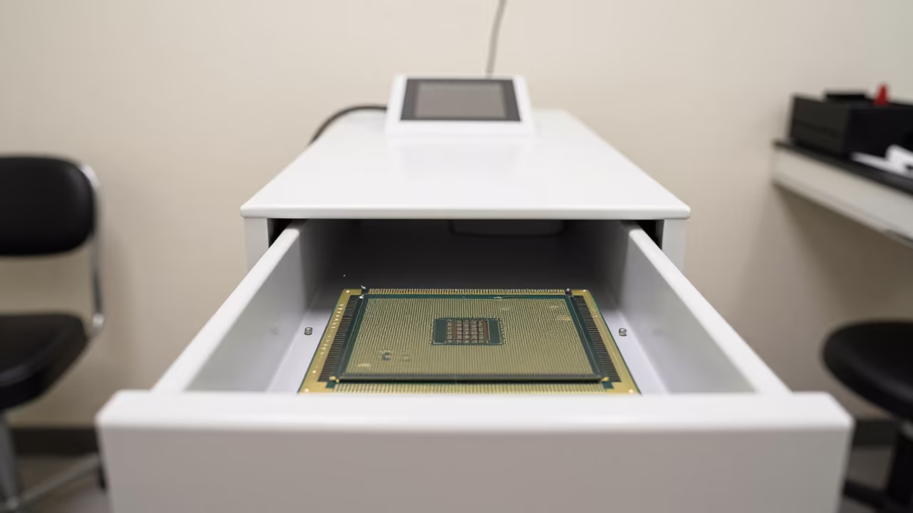 Microchip Scanner Drawer in Denver Grooming Bay in inside a grooming bay in Capitol Hill, Denver