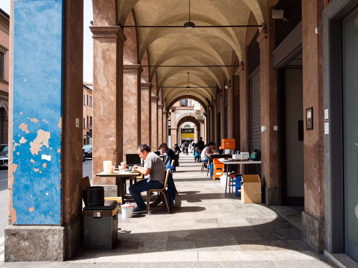 Midday Break in Bologna in in Bologna, Italy