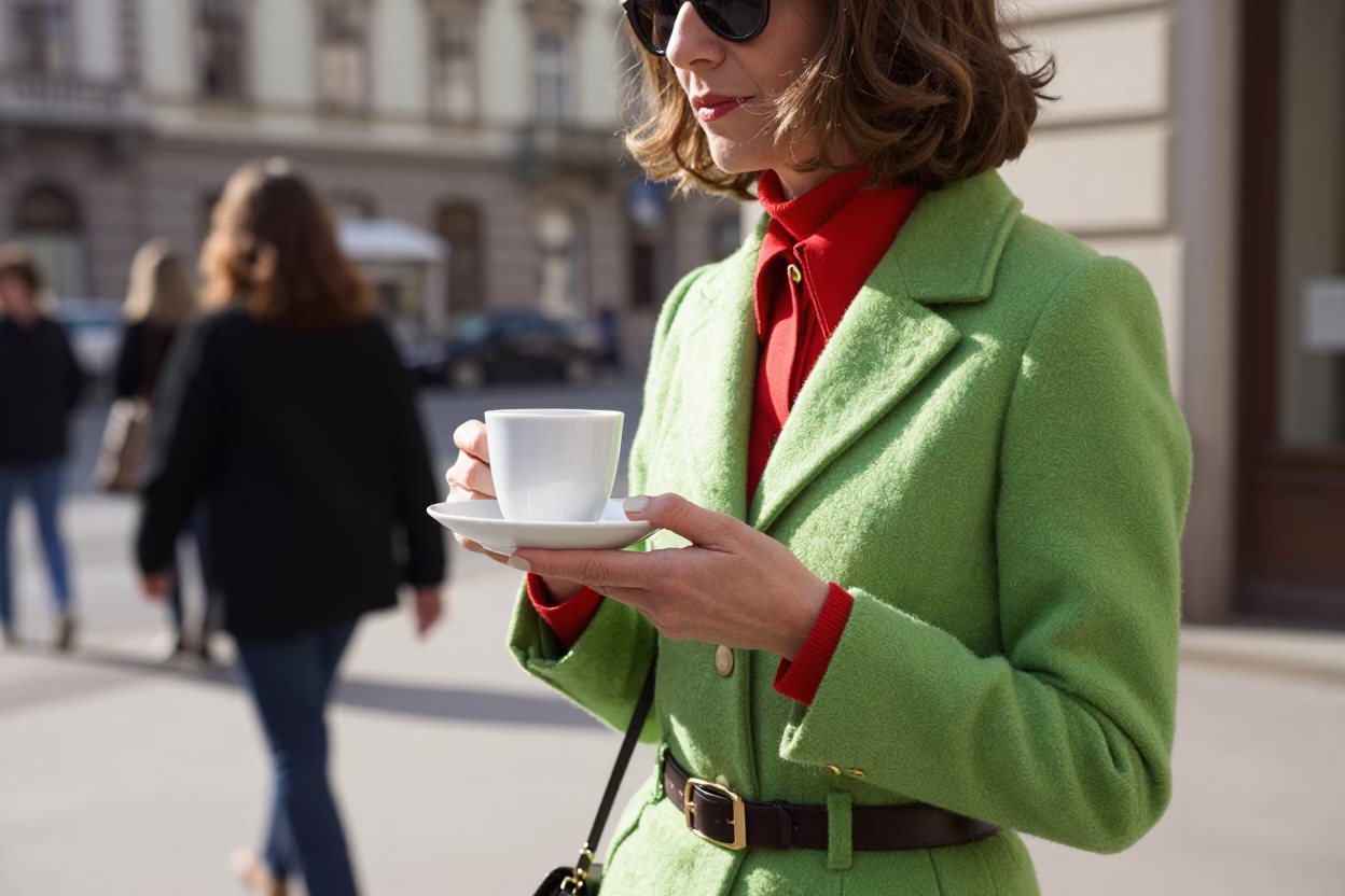 Midday Light on 1970s Fashion in Vienna in in Vienna, Austria