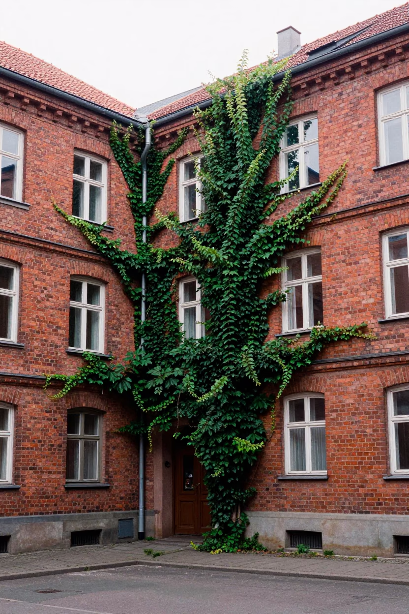 Midday Light on Courtyard Scene in Berlin in in Berlin, Germany