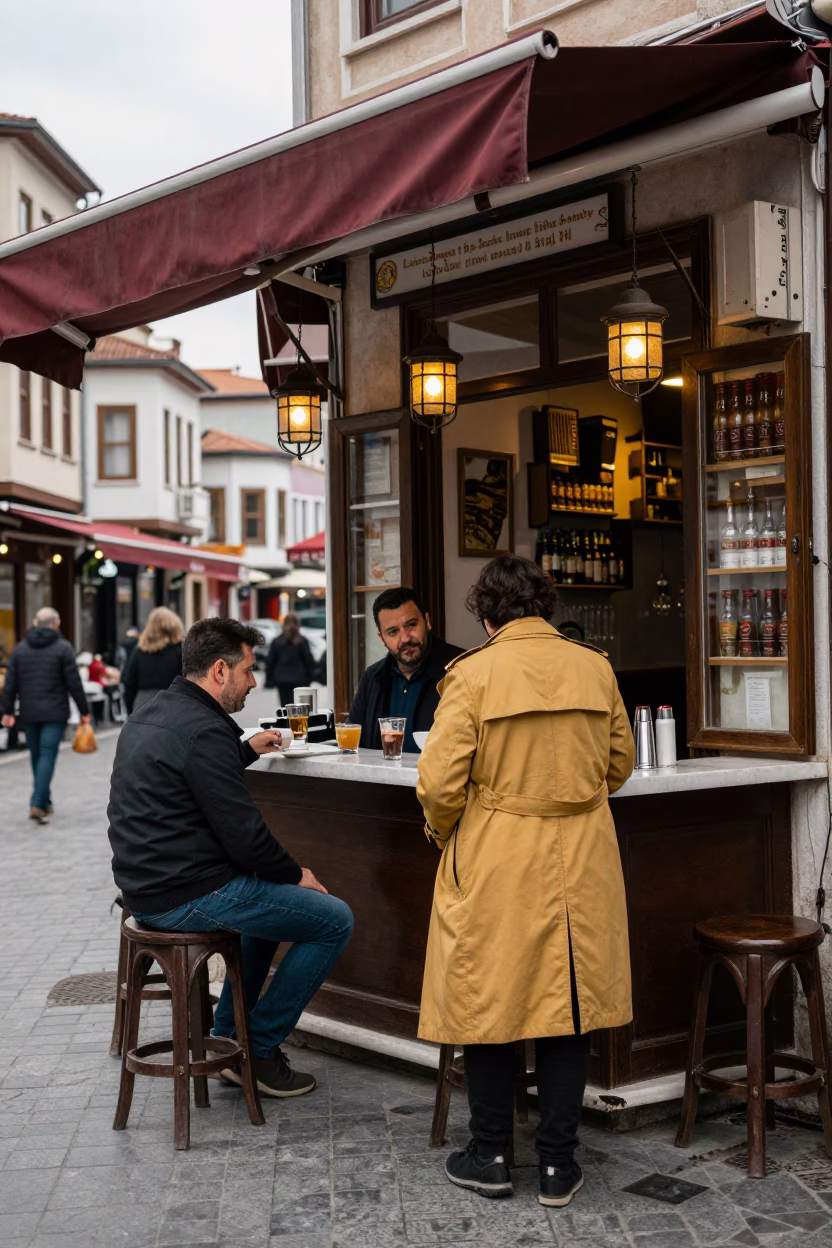 Midday Light on Customer in Istanbul in in Istanbul, Turkey