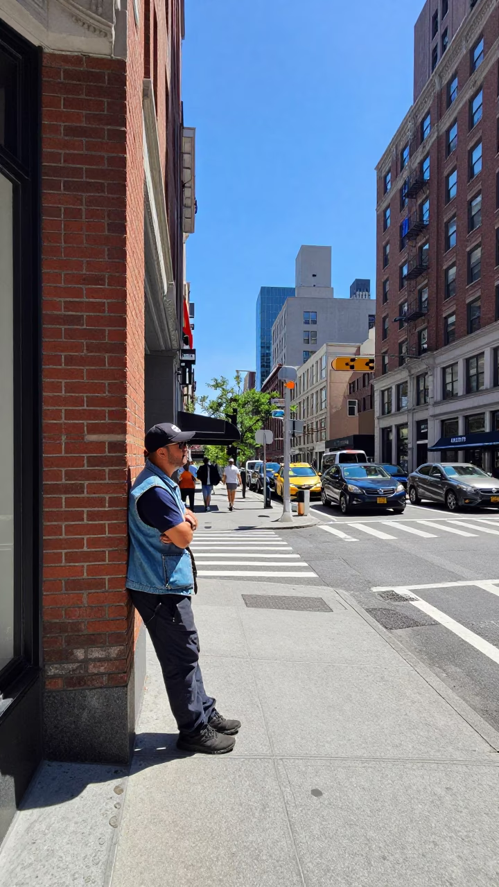 Midday Light on Midday Scene in New York in in New York, New York, United States