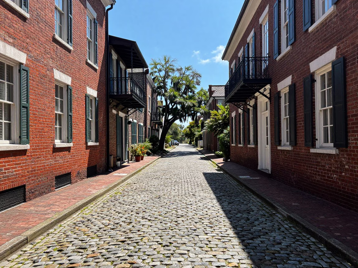 Midday Light on Midday Sunlight in Charleston in in Charleston, South Carolina, United States
