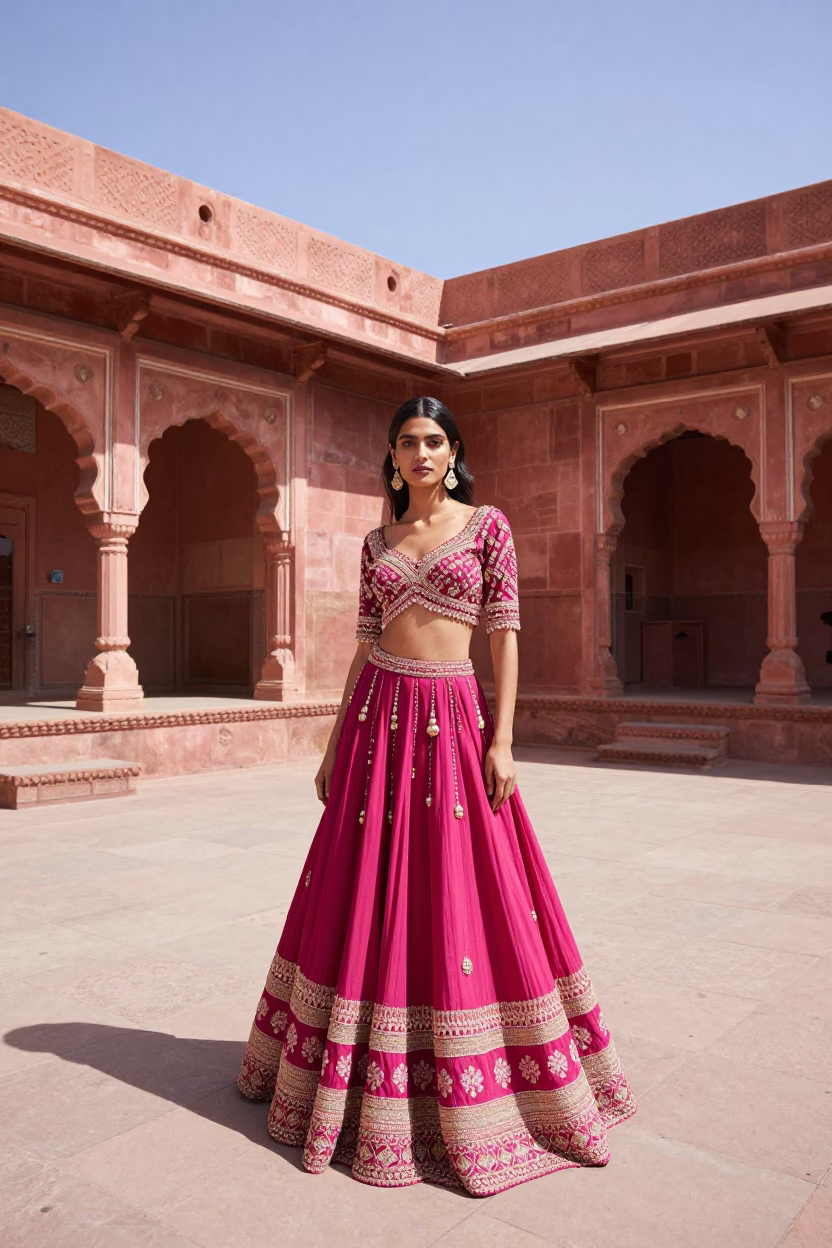 Midday Light on Model in Jaipur in in Jaipur, India