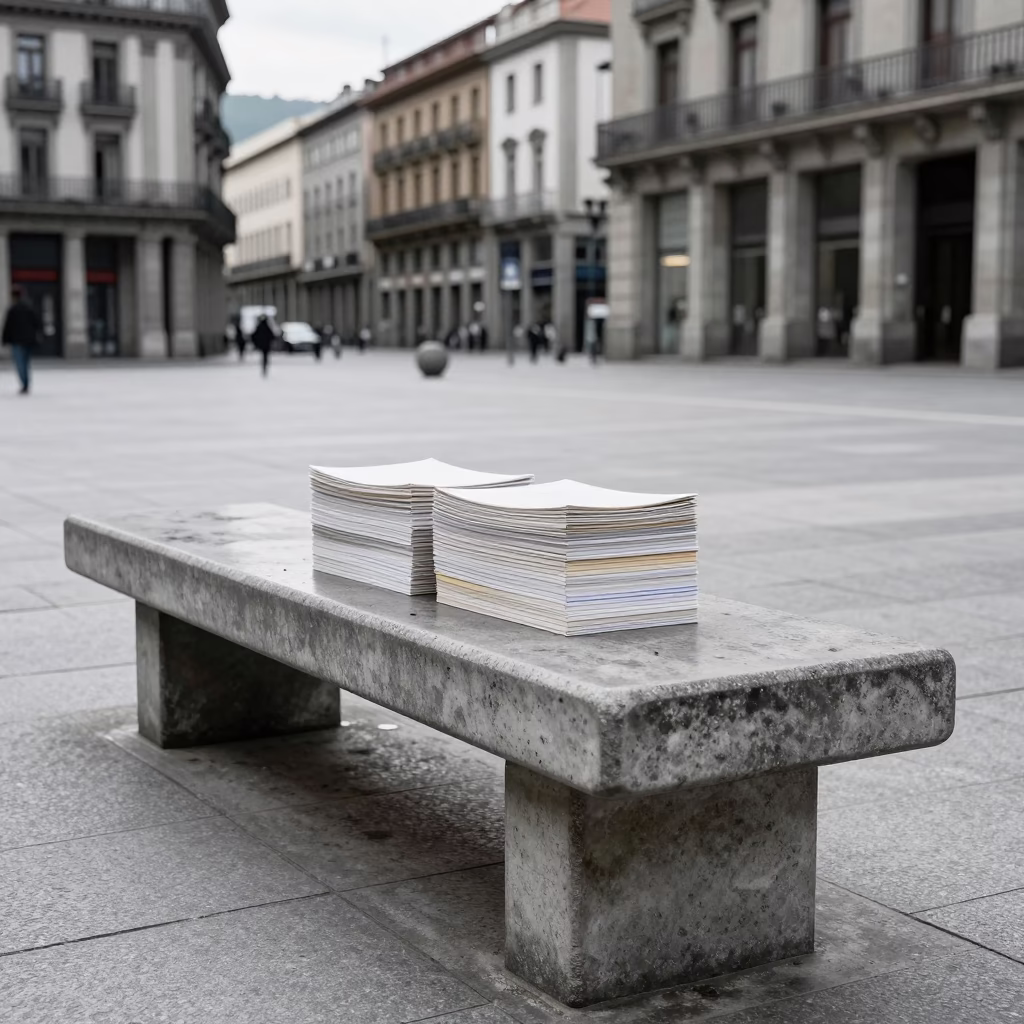 Midday Light on Paperbacks in Bilbao in in Bilbao, Spain