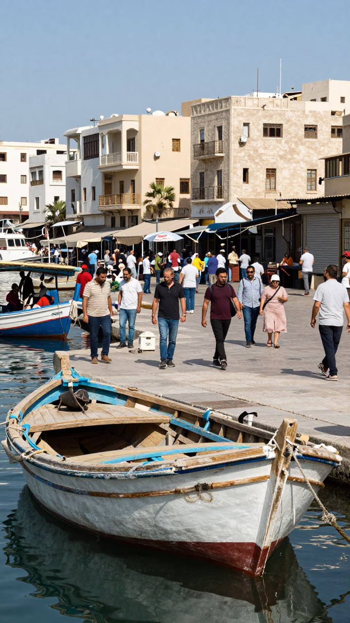 Midday Light on Scene Midday in Alexandria in in Alexandria, Egypt