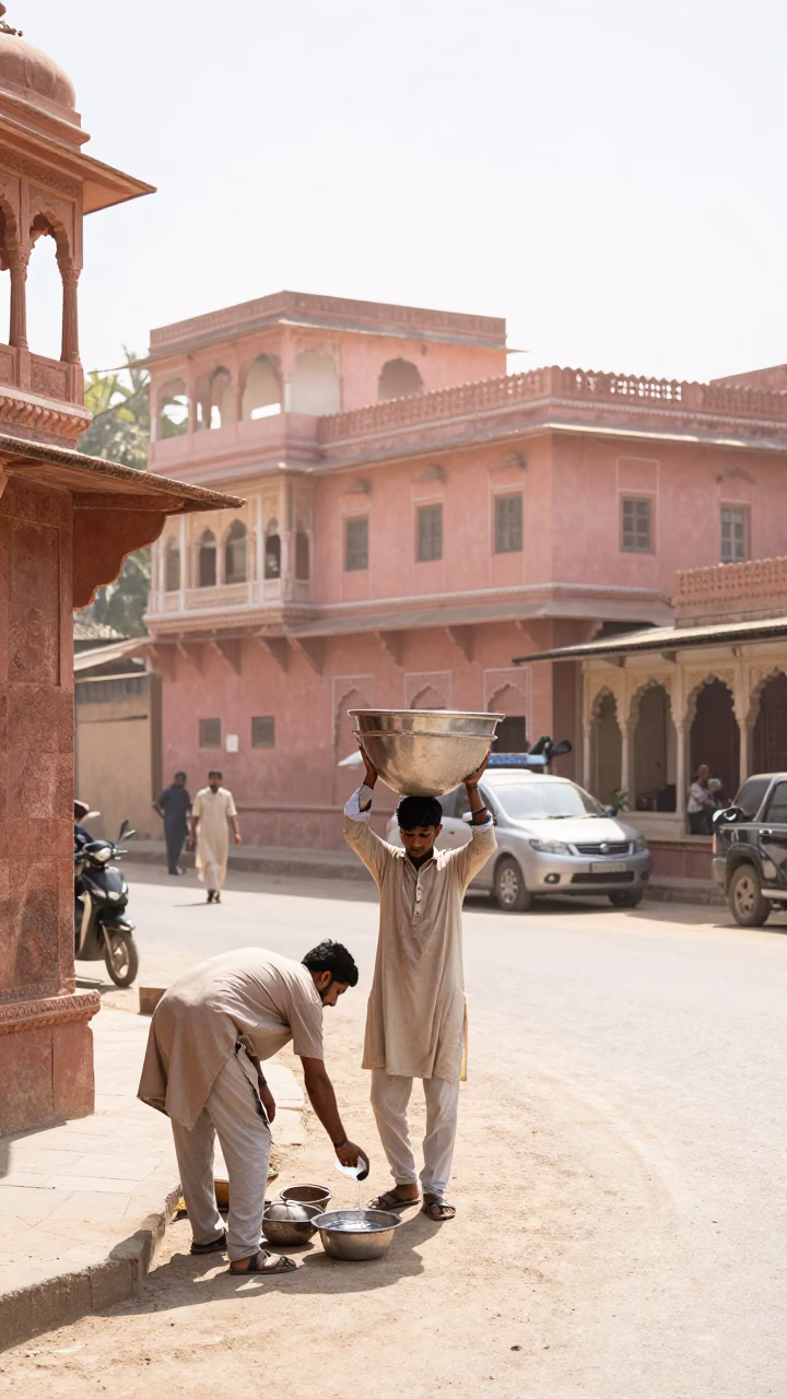 Midday Light on Scene Midday in Jaipur in in Jaipur, India