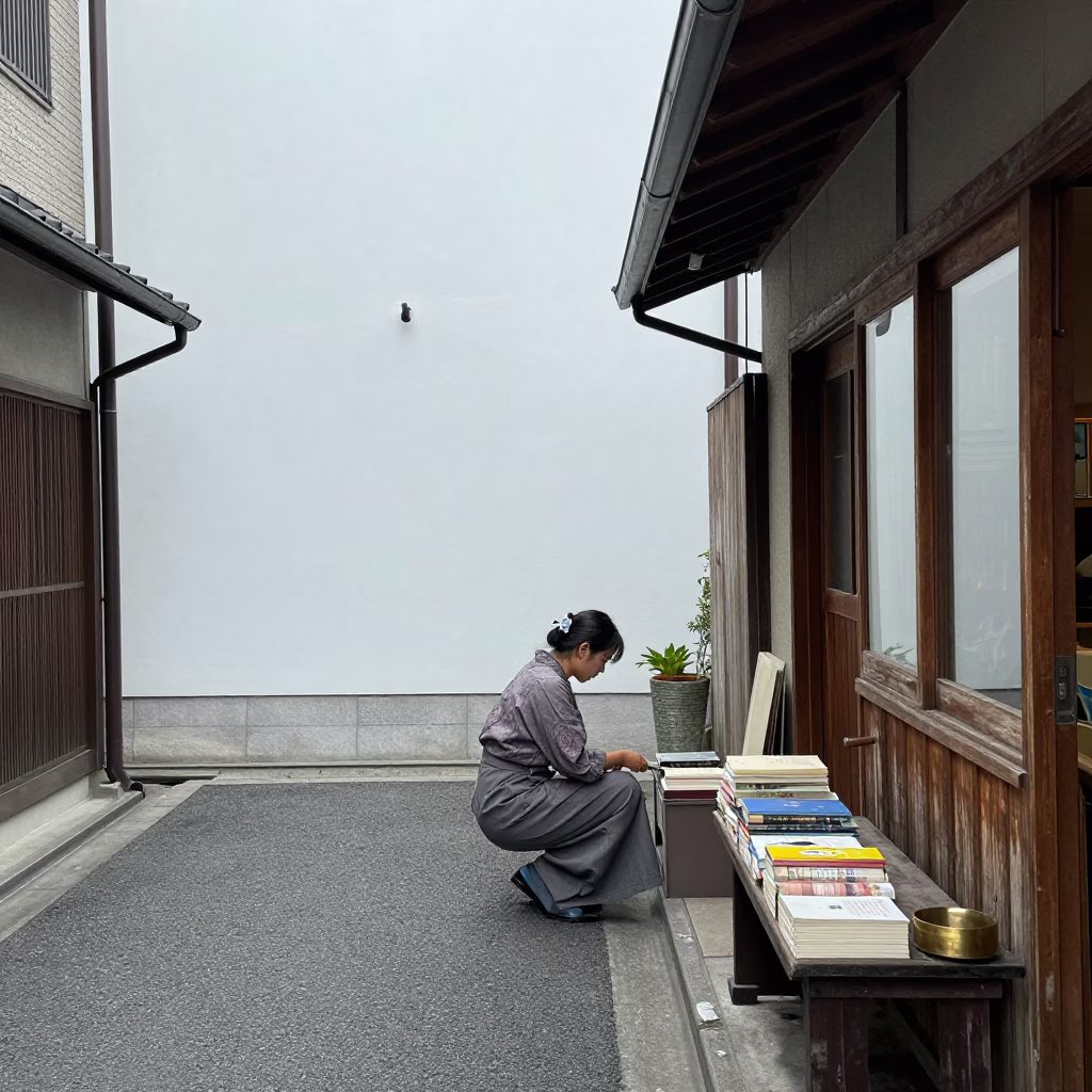 Midday Light on Seamstress in Tokyo in in Tokyo, Japan