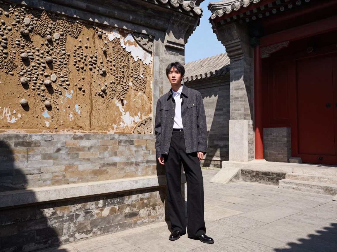 Midday Light on Shot Courtyard in Beijing in in Beijing, China