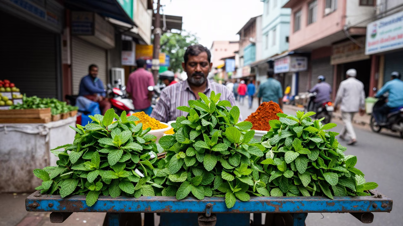 Midday Light on Spices in Hyderabad in in Hyderabad, India