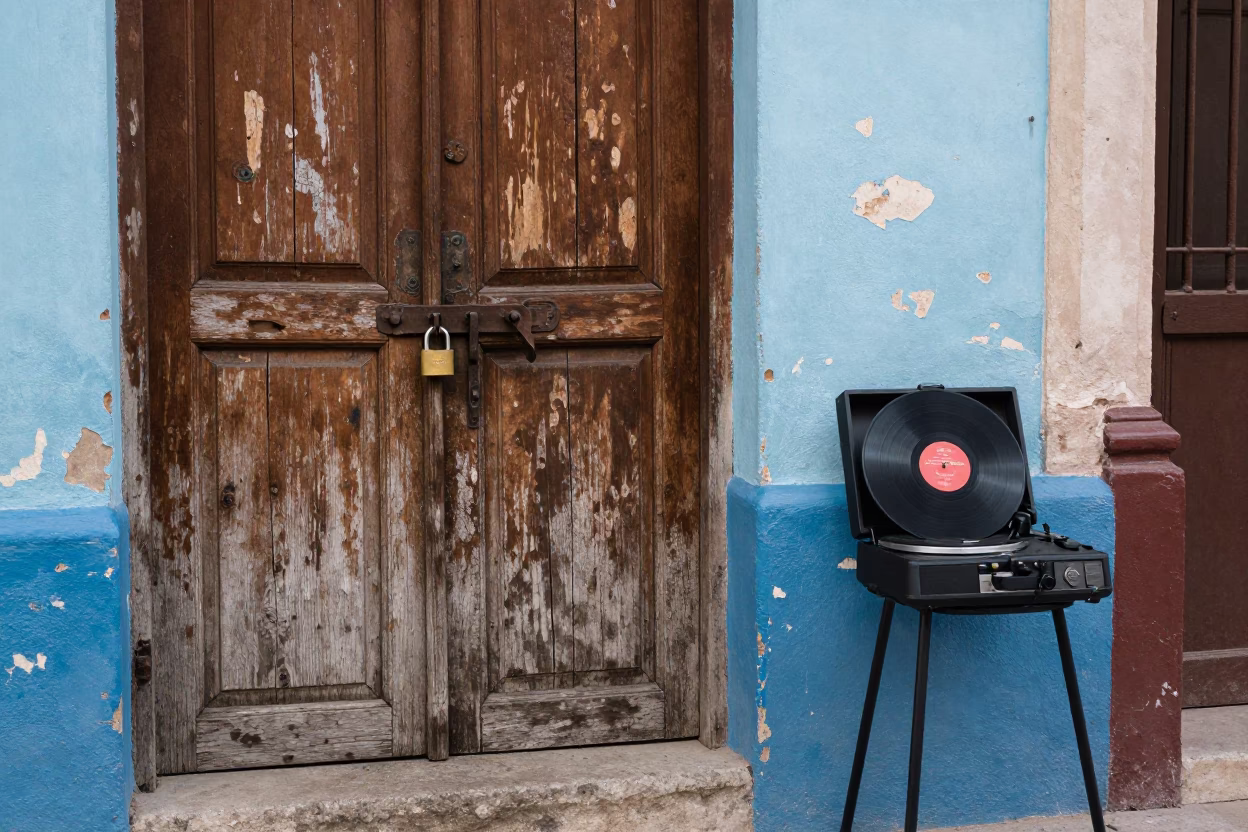 Midday Light on Street Scene in Havana in in Havana, Cuba