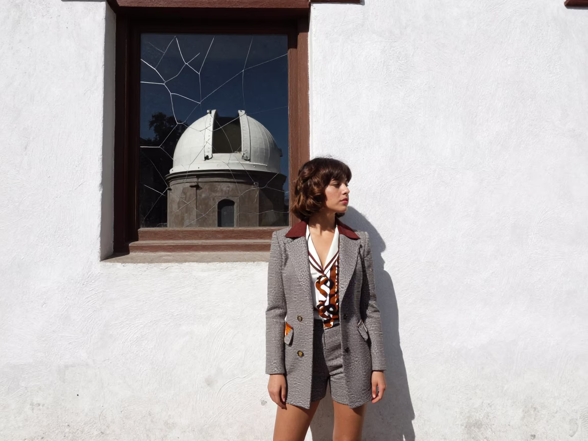 Midday Light on Woman in Quito in in Quito, Ecuador