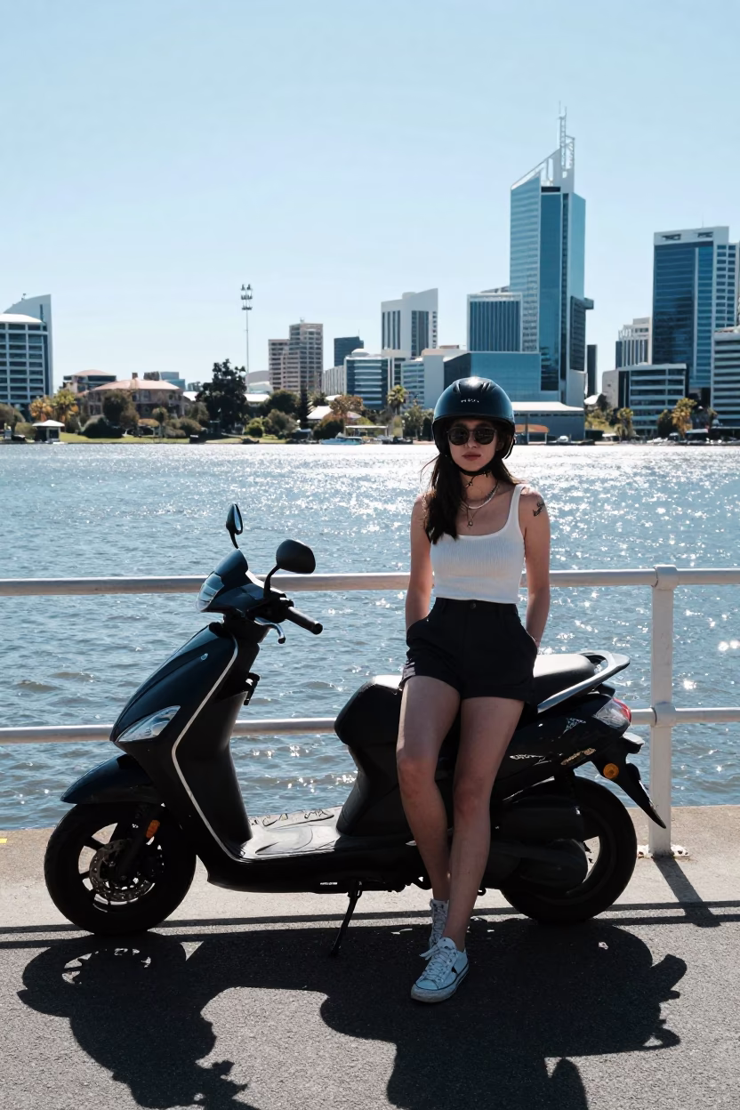 Midday Portrait at Midday Light in Perth in in Perth, Western Australia, Australia