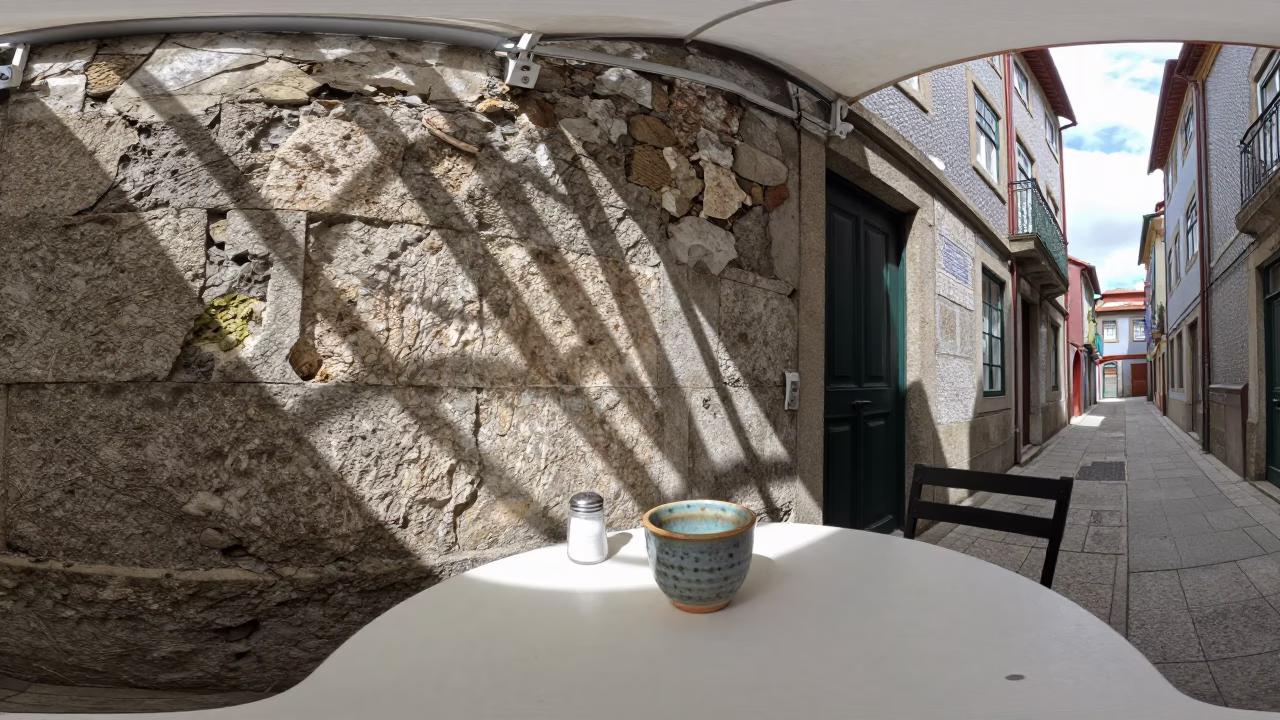 Midday Scene at Midday Light in Porto in in Porto, Portugal