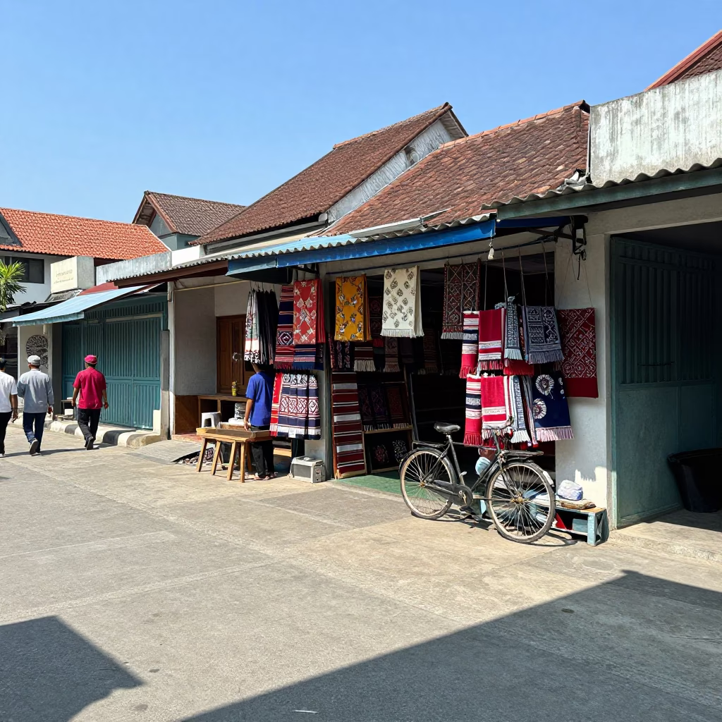 Midday Sunlight at Midday Light in Yogyakarta in in Yogyakarta, Indonesia