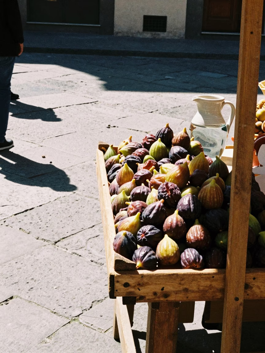 Midday Sunlight in Florence at Midday Light in in Florence, Italy