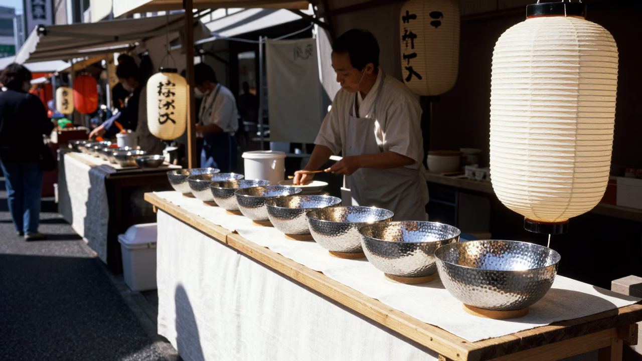 Midday Sunlight in Fukuoka at Flat Noon Light in in Fukuoka, Japan