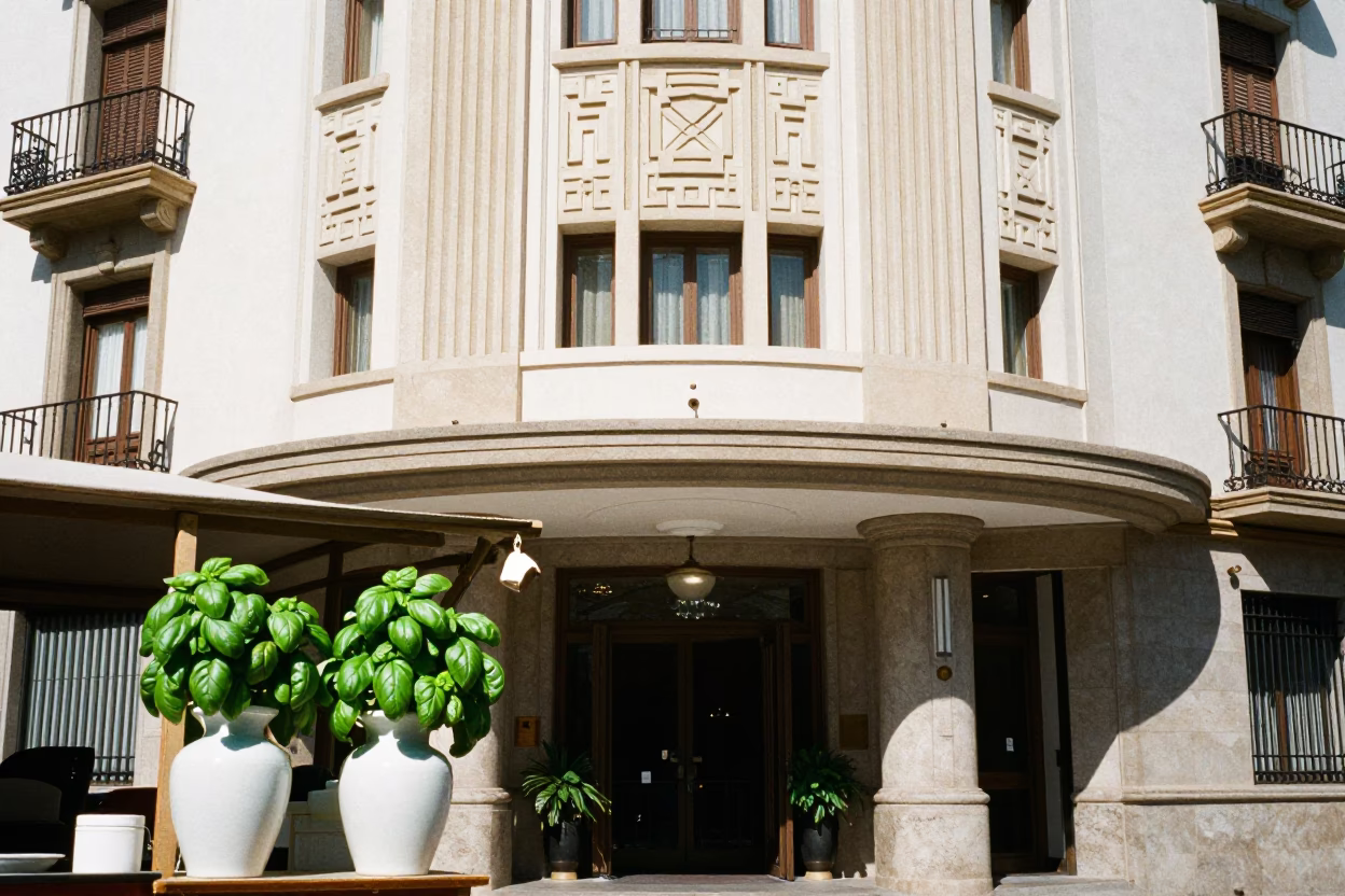 Midday Sunlight in Valencia at Midday Light in in Valencia, Spain