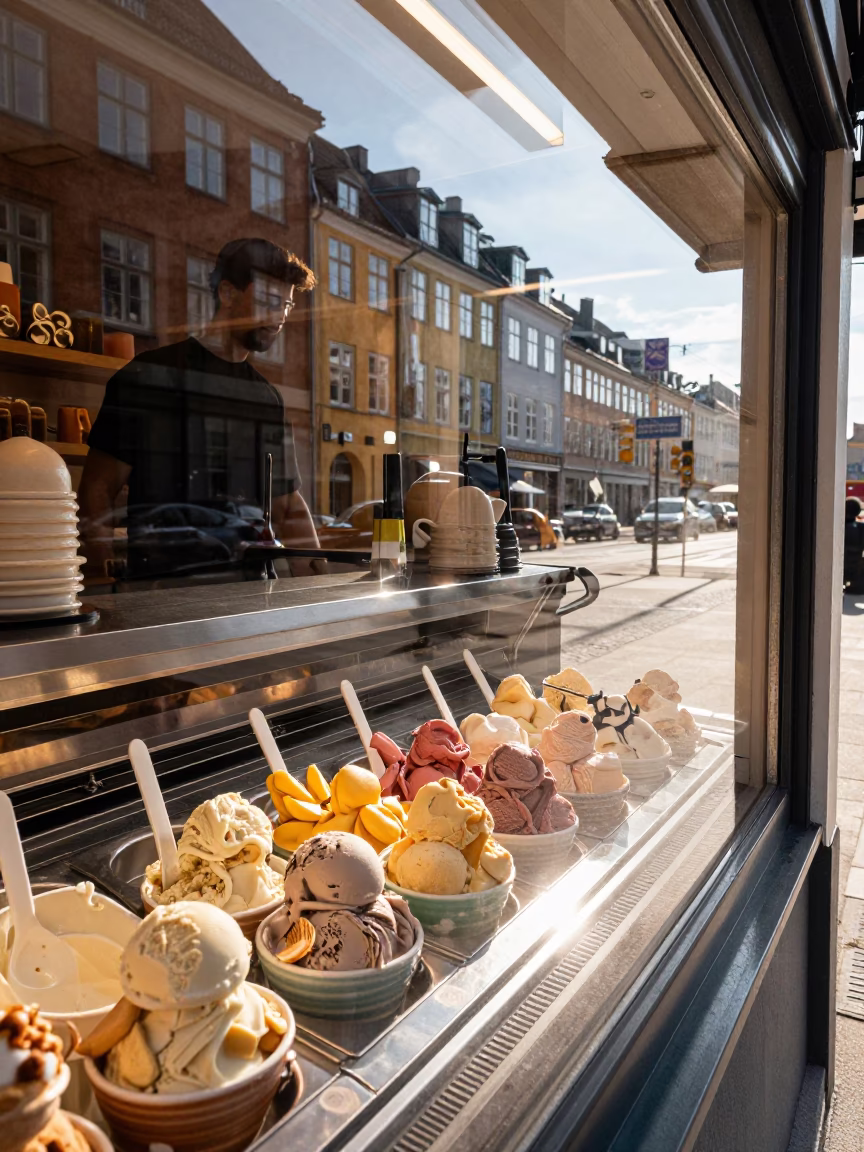 Midmorning Light at Bright Midmorning Light in Copenhagen in in Copenhagen, Denmark