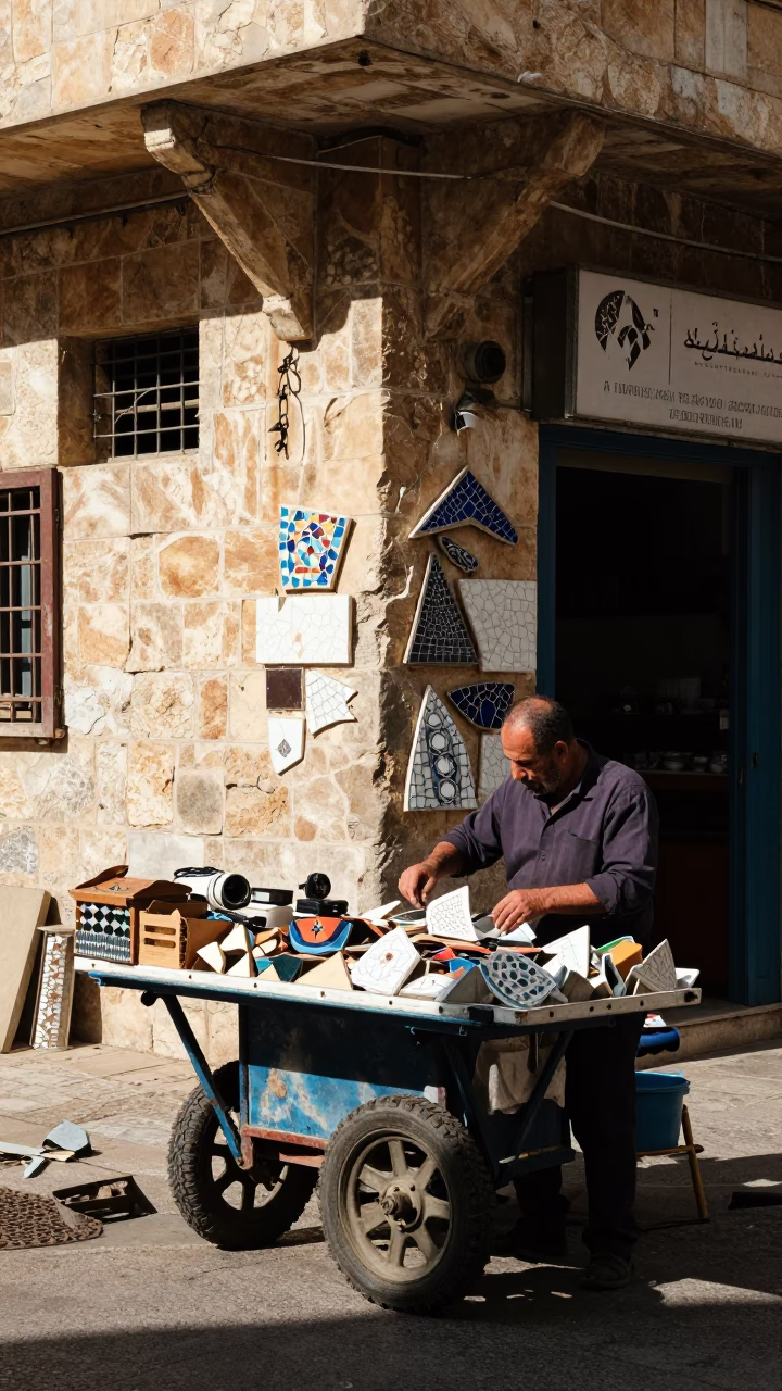 Midmorning Light in Beirut at Bright Midmorning Light in in Beirut, Lebanon