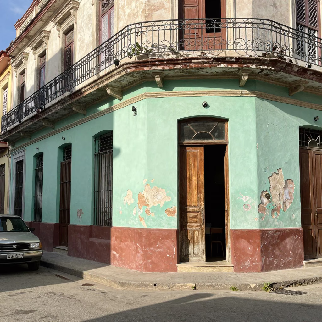 Midmorning Light in Havana at Bright Midmorning Light in in Havana, Cuba