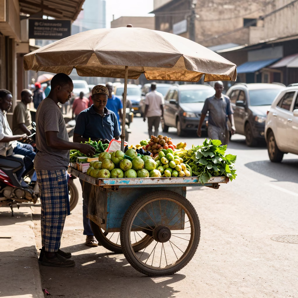 Midmorning Light in Nairobi at Bright Midmorning Light in in Nairobi, Kenya
