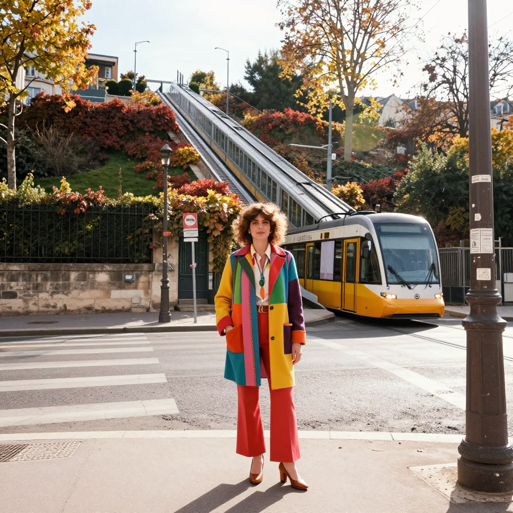 Midmorning Light in Paris at Bright Midmorning Light in in Paris, France