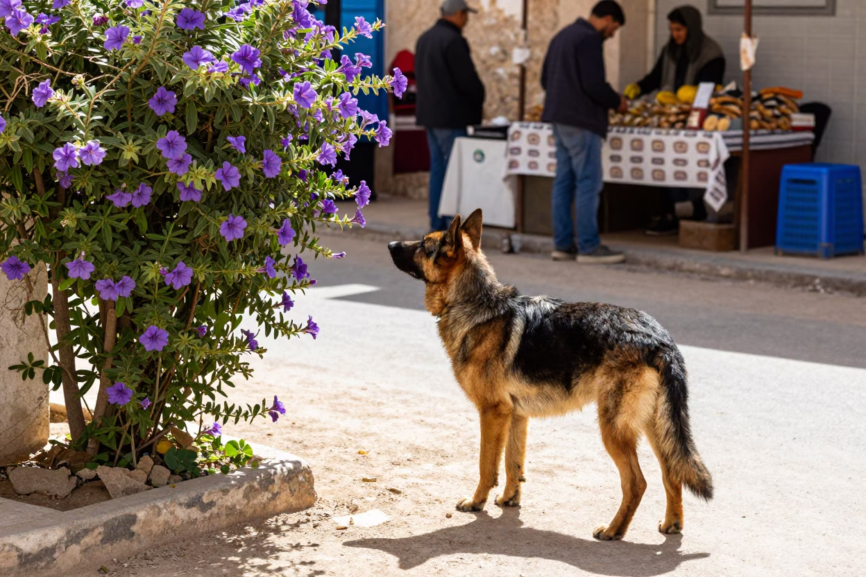Midmorning Light in Tunis at Bright Midmorning Light in in Tunis, Tunisia