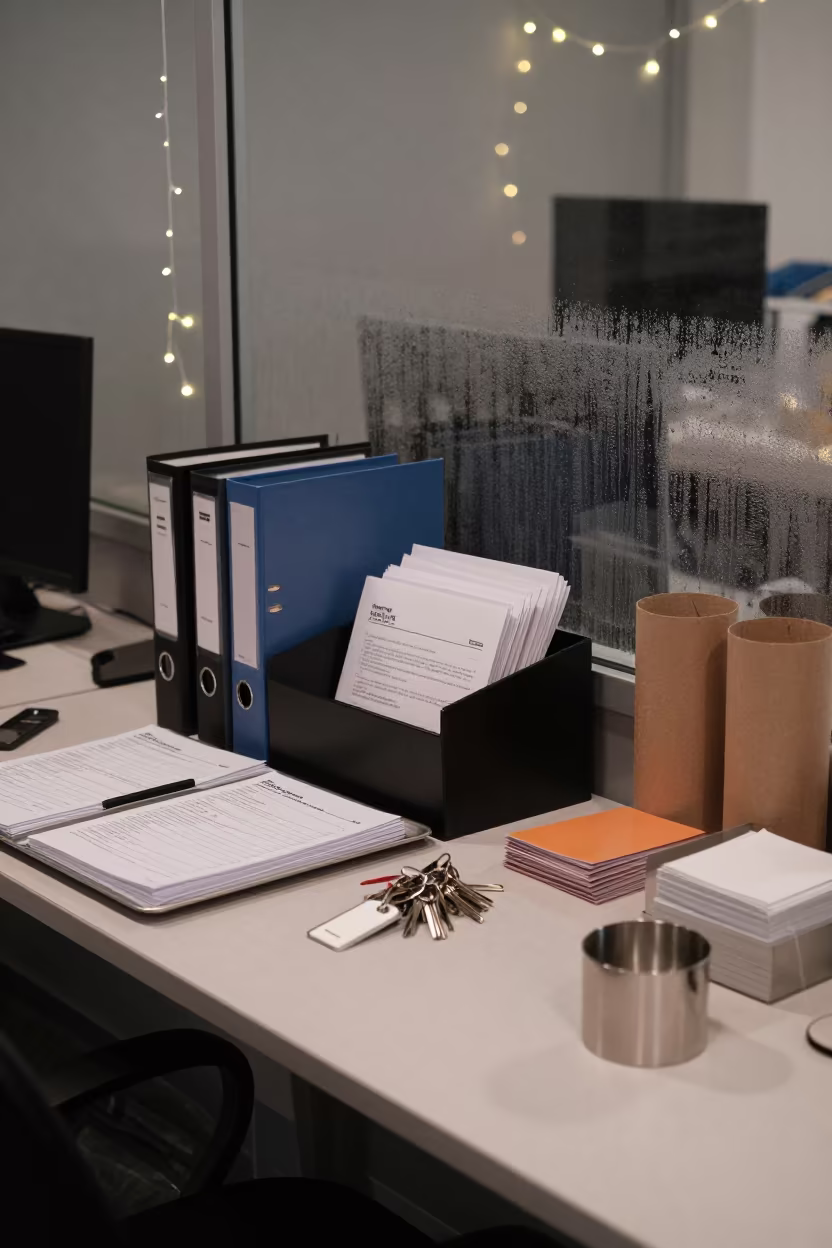 Midnight ballot envelope tray office Jijiga in inside an open-plan office bay near Jijiga