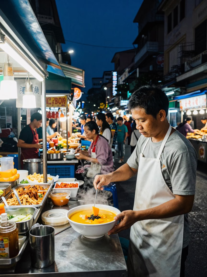 Midnight Bustle in Ho Chi Minh City in in Ho Chi Minh City, Vietnam