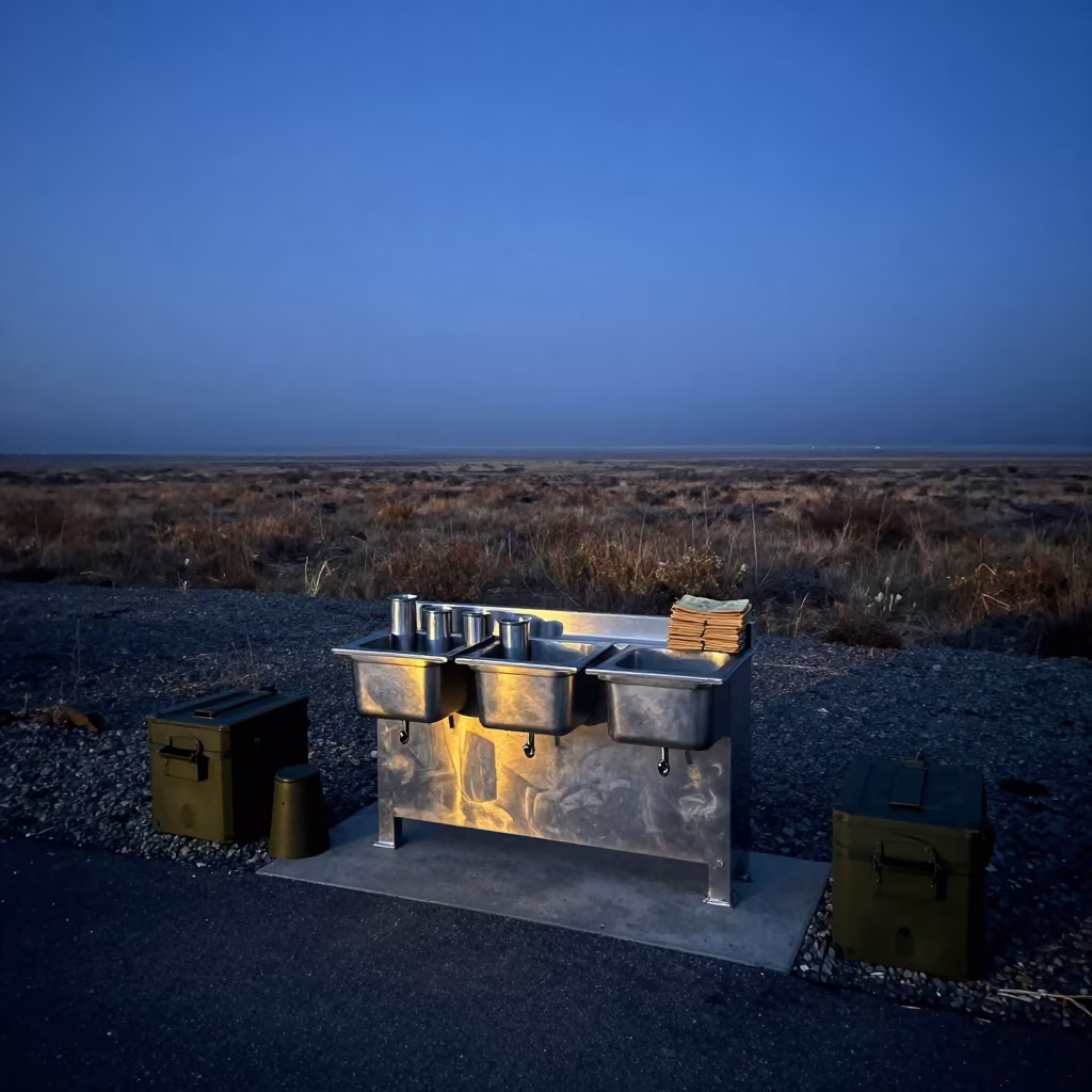 Midnight Canteen Station on Utah Parade Ground in on a parade ground in Utah