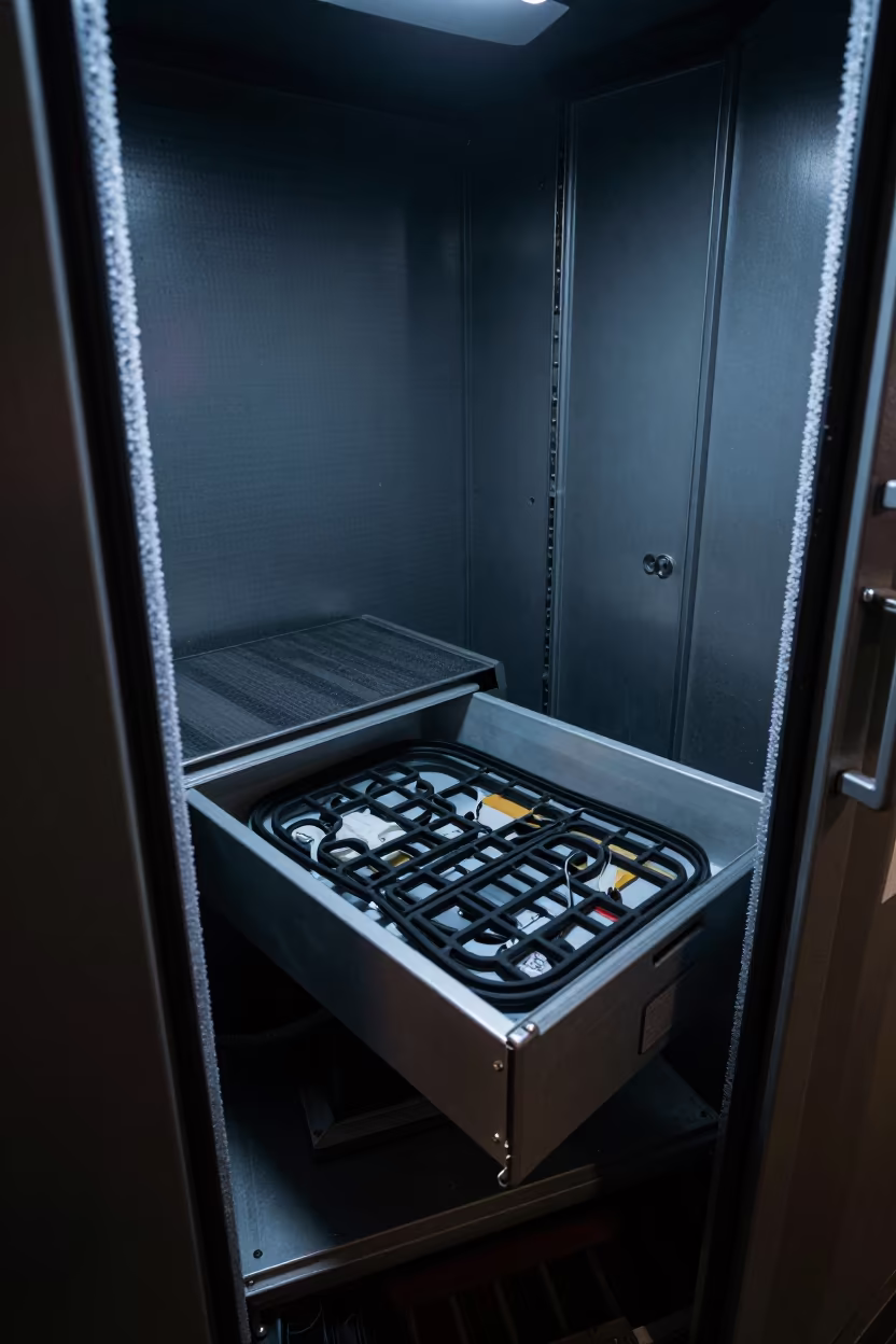 Midnight Cold Route Gasket Drawer Prep in inside a chilled distribution bay near Bnei Brak