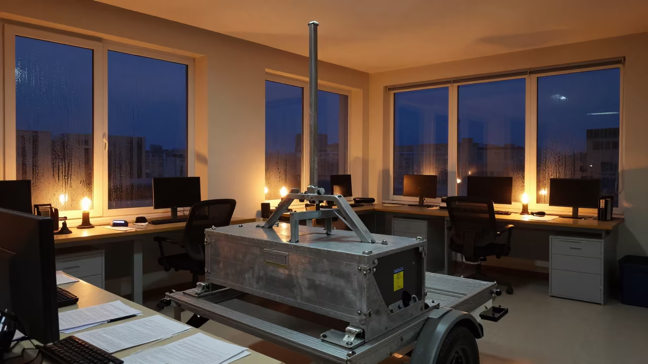 Midnight Dispatch Office Ankara Trailer Jack Bin in inside a dispatch office above the dock in Ankara