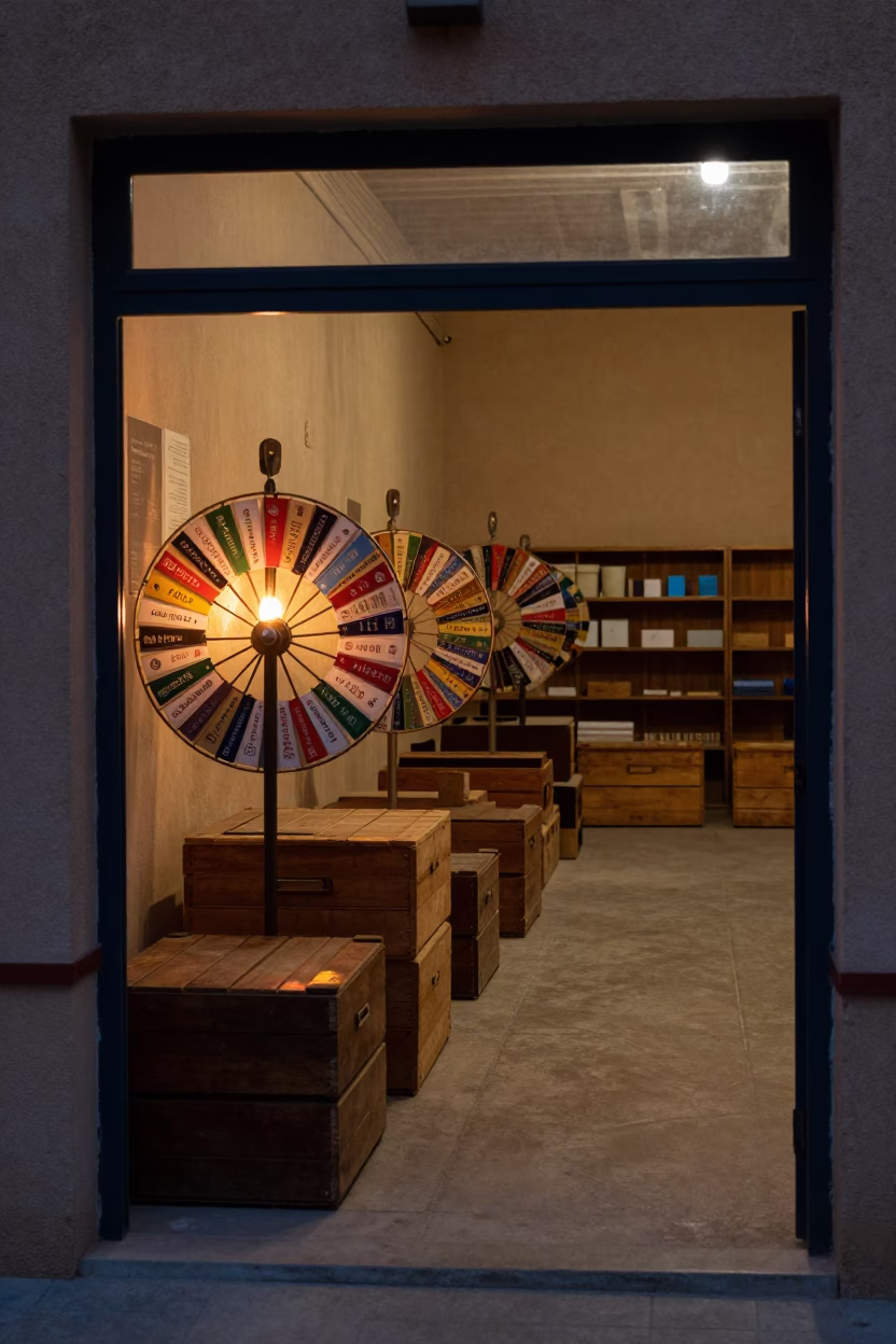 Midnight Gift Shop Spinner in Deir ez-Zor Stockroom in inside a stockroom behind the sales floor near Deir ez-Zor