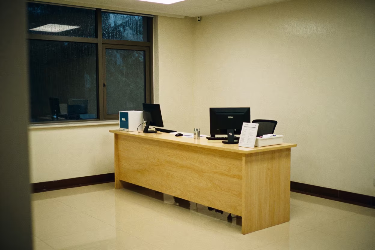 Midnight Intake Desk Guiyang Imaging Suite in inside an imaging suite near Guiyang