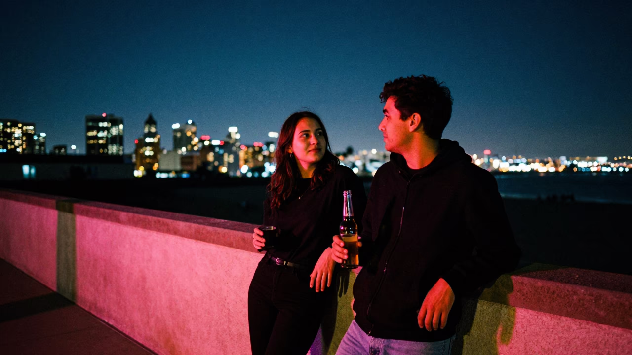 Midnight Laughter in San Diego at Midnight Light in in San Diego, California, United States