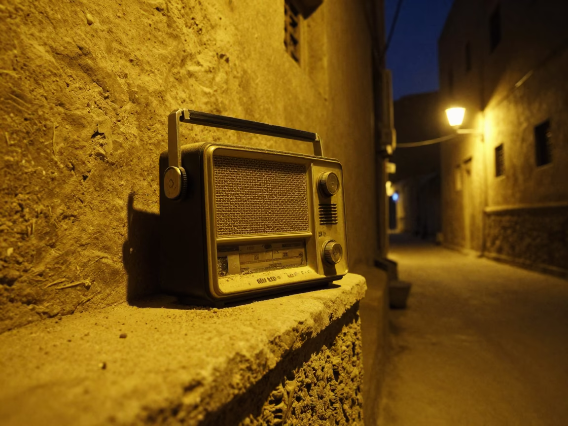 Midnight Light on Street Scene in Cairo in in Cairo, Egypt