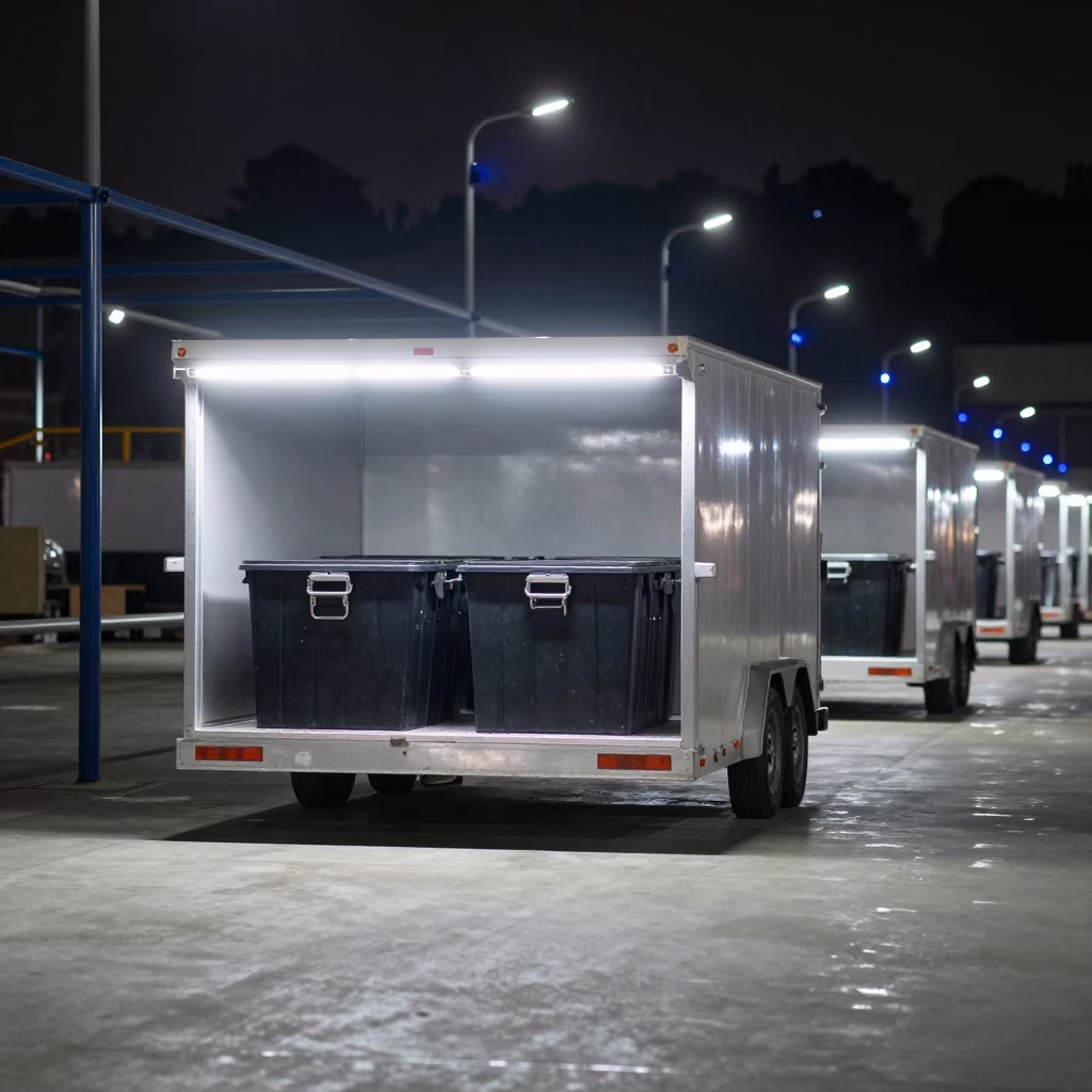 Midnight Logistics Lock Bin Chengdu in at a fulfillment packing station in Chengdu